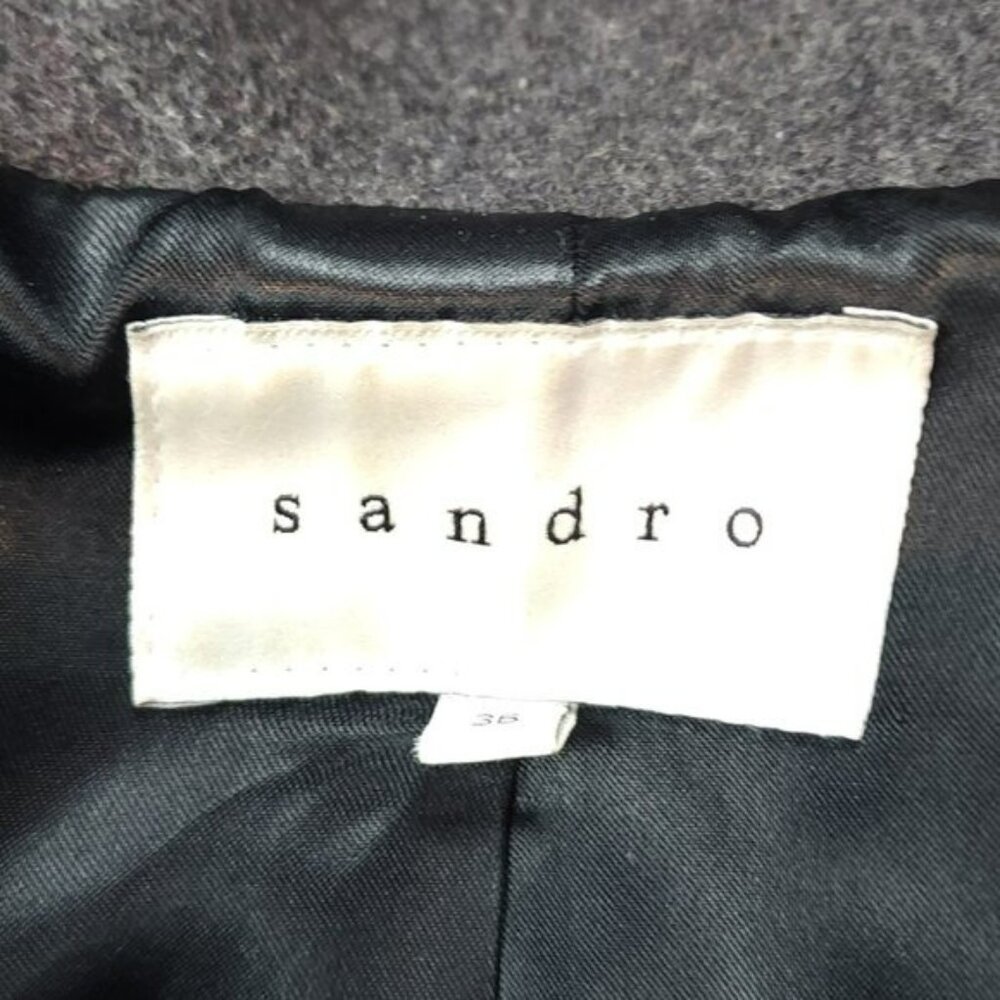 Sandro Winter Coat Fur Brim Hood (EU 36) - Picture 3 of 11